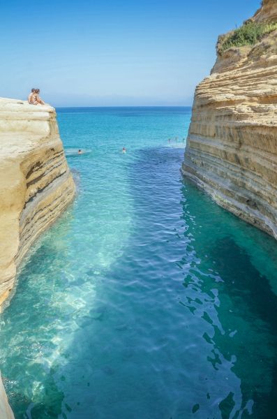canal d'amour corfu honeymoon
