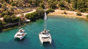 Ampelakia Meganisi ionian catamarans