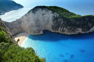 Shipwreck on a Sand Beach