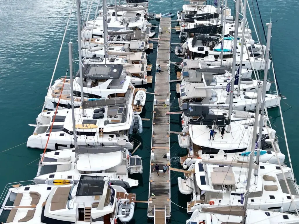lefkas pontoon ionian catamarans