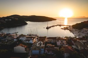 syvota port sunset