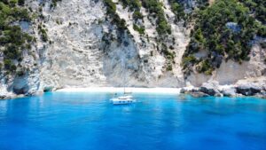 Anchoring in the Ionian Sea.