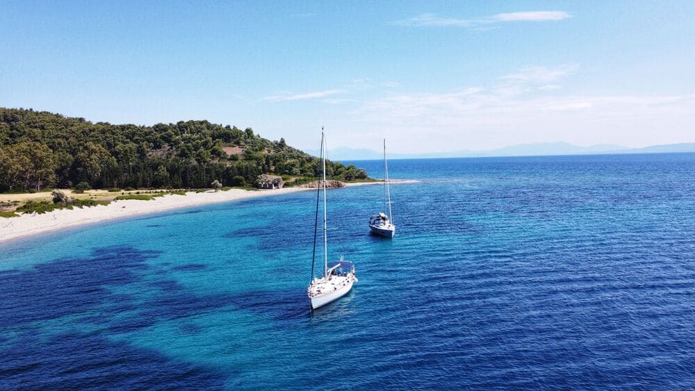 sailing in greece