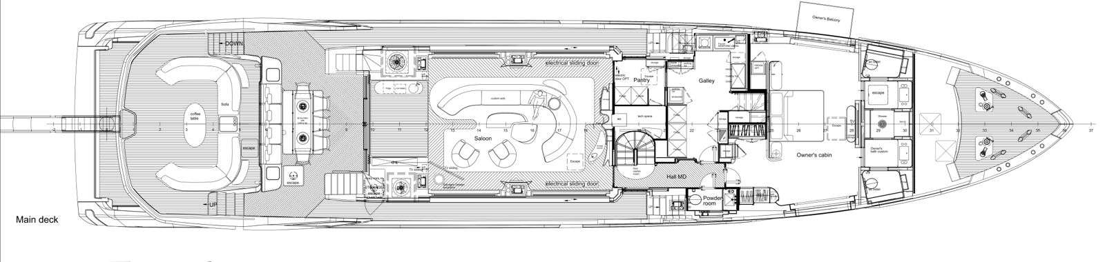 VOLO MARE - Boat Interior Layout