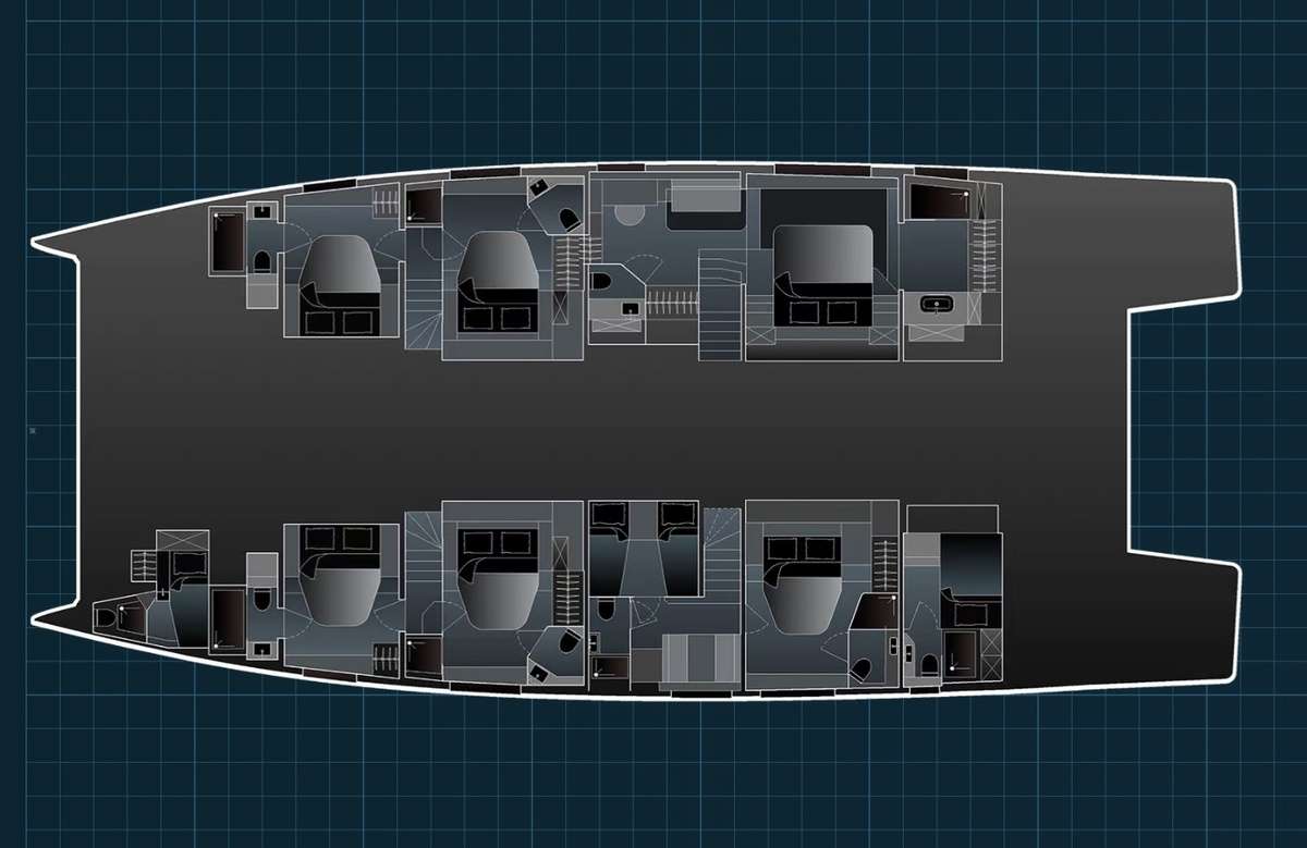 CHRISTAL MIO 80 - Boat Interior Layout