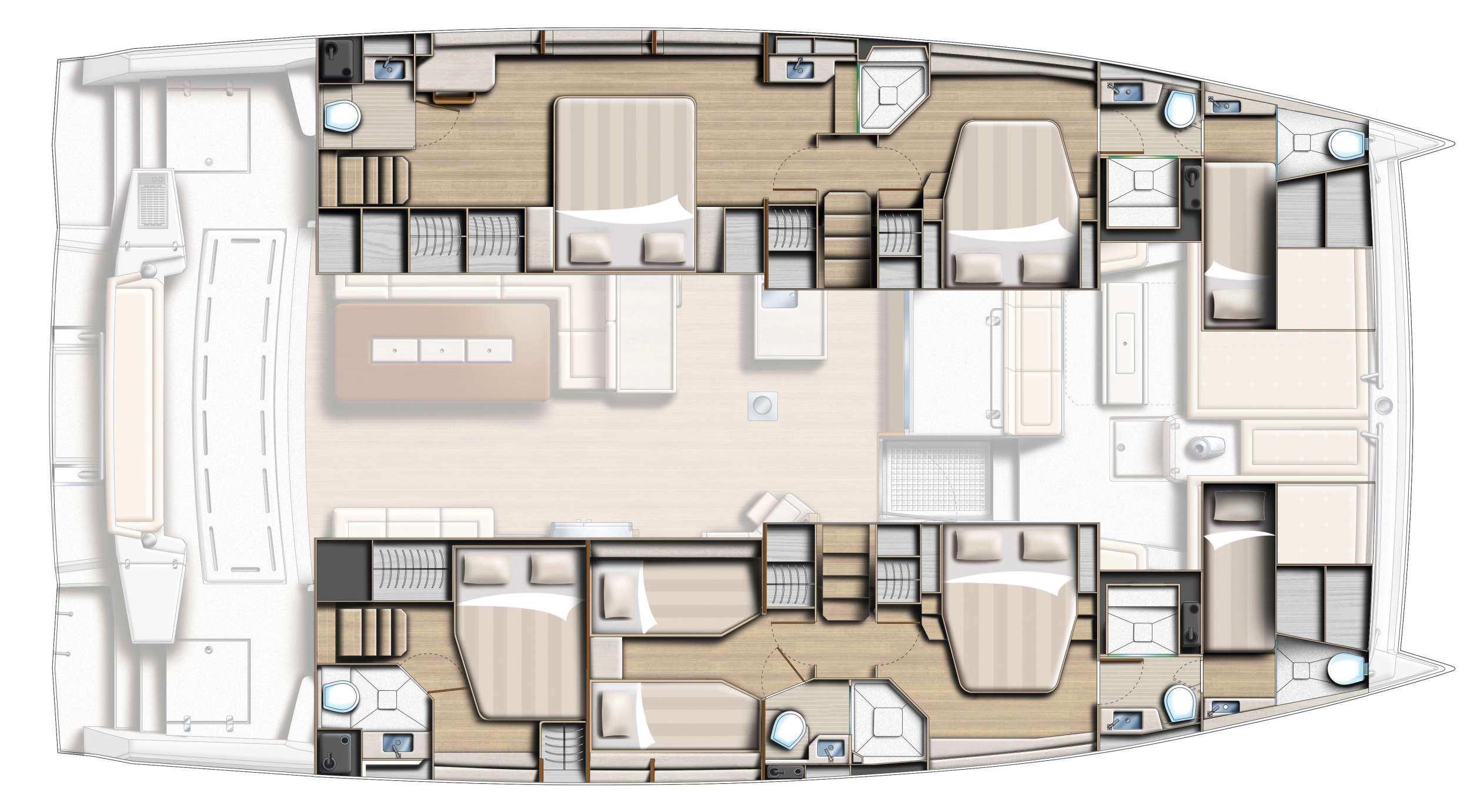 Fortune One - Boat Interior Layout