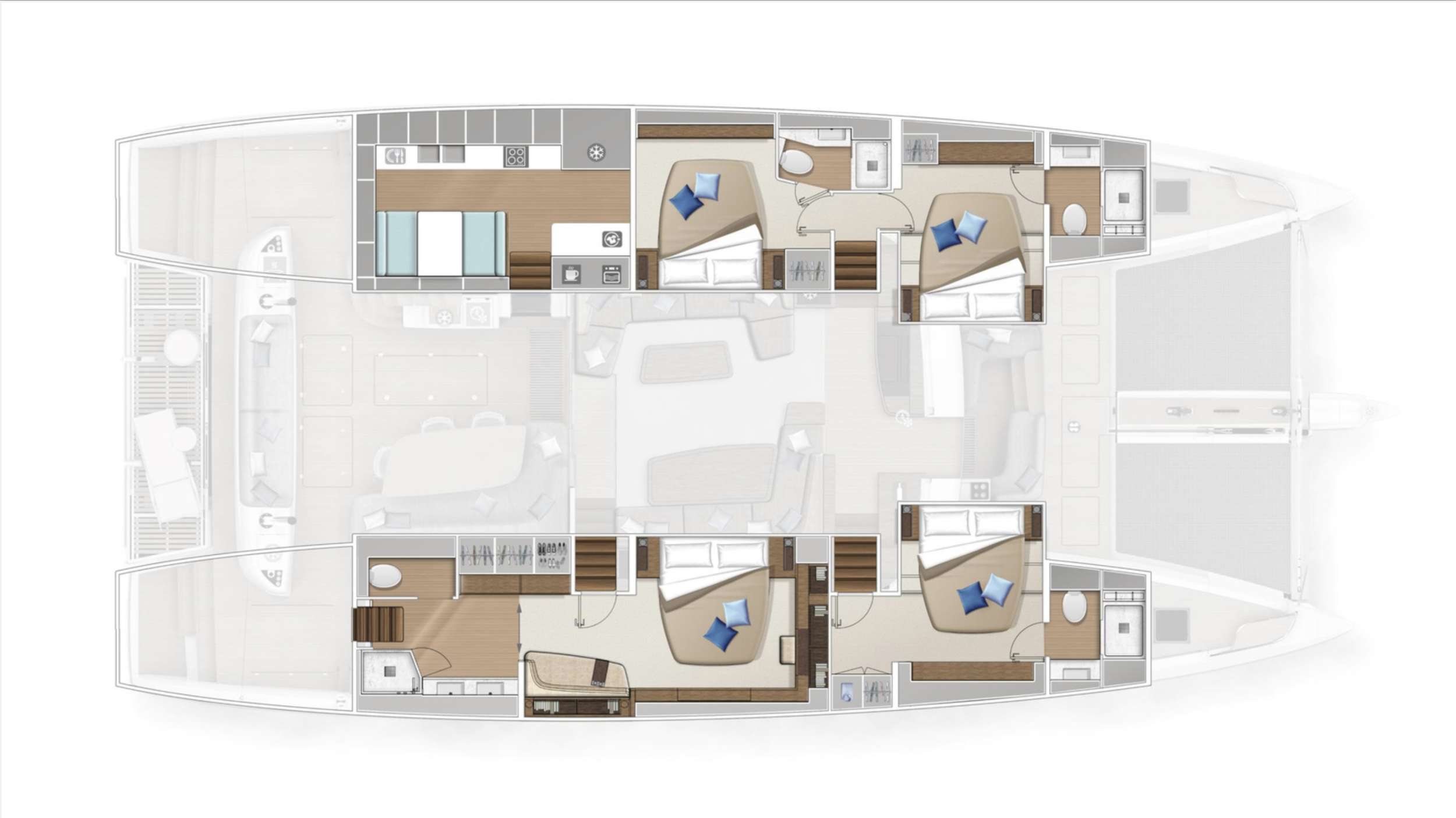 AMAREA - Boat Interior Layout