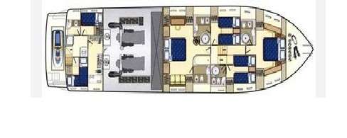APE&Iota;RON BLUE - Boat Interior Layout
