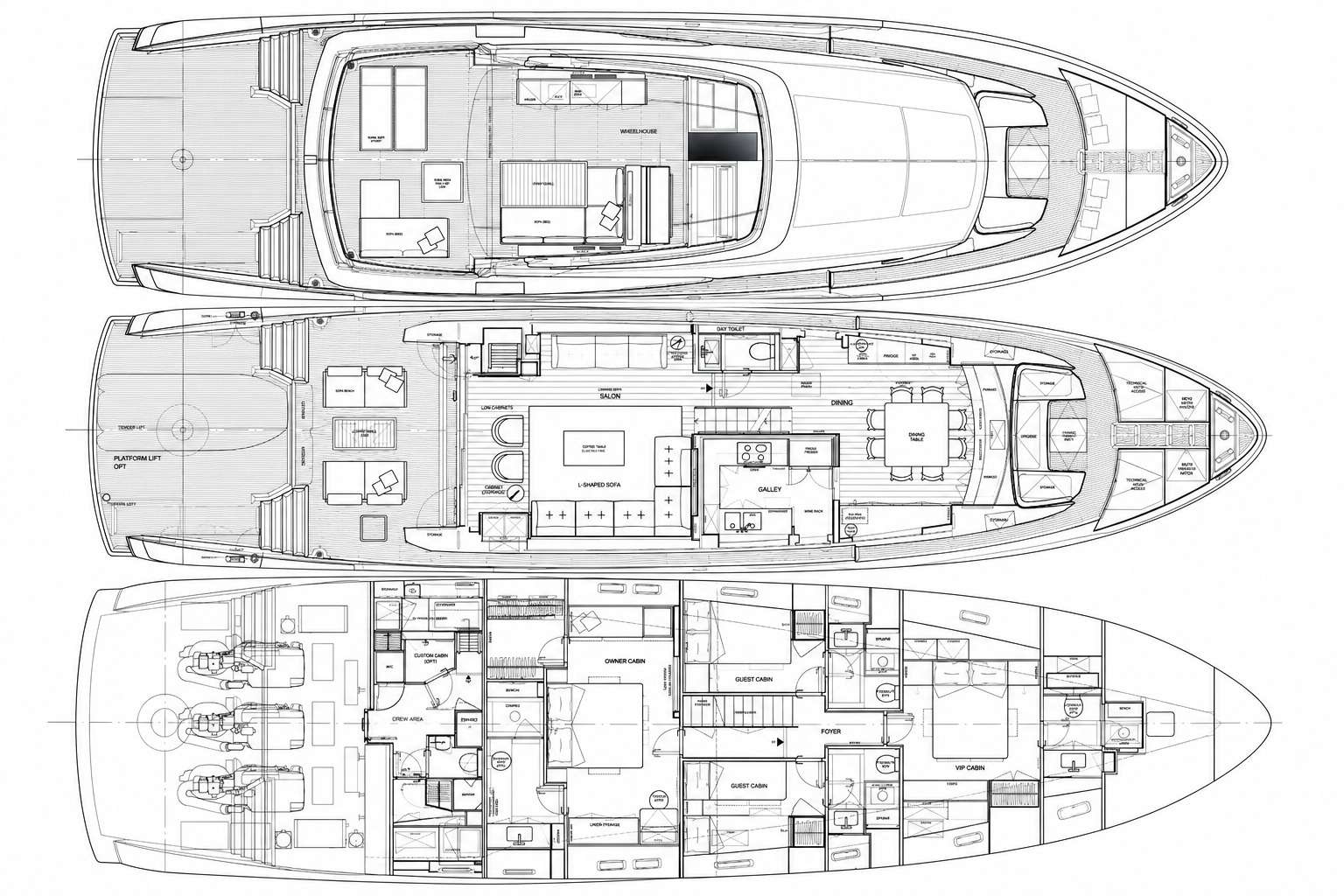 DELLAGRAZIA - Boat Interior Layout