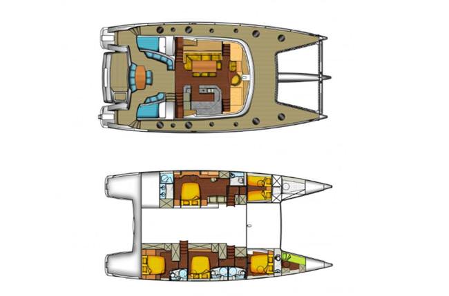 WORLD’S END (MED) - Boat Interior Layout