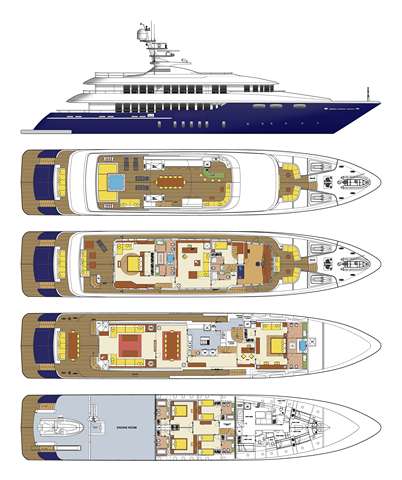 ZALIV III - Boat Interior Layout