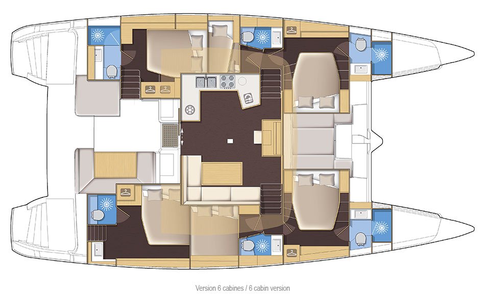 LUCKY CLOVER - Boat Interior Layout