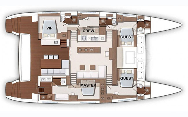 CUTE LITTLE CAT - Boat Interior Layout