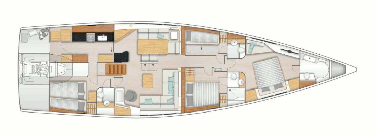 ALIZEE - Boat Interior Layout
