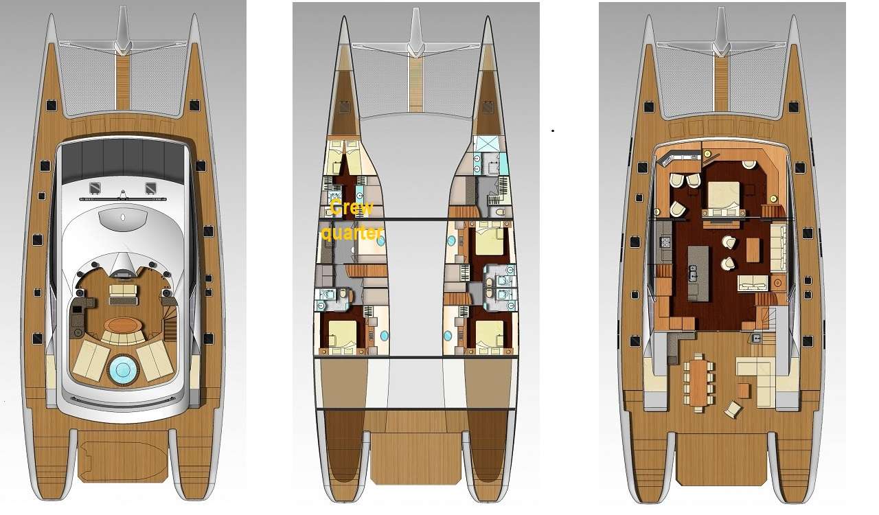 CARTOUCHE - Boat Interior Layout