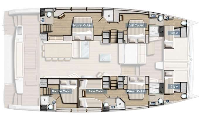 NEW HORIZONS 3 - Boat Interior Layout