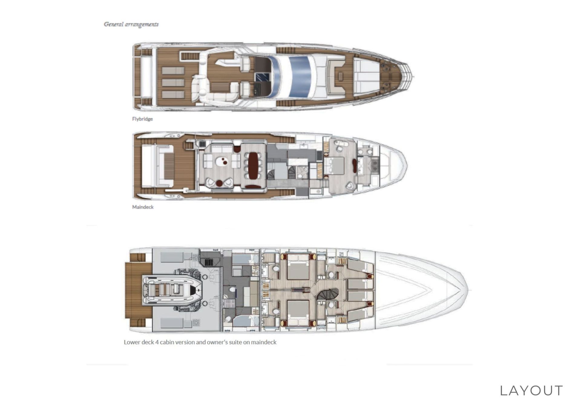 LA LIBERTA - Boat Interior Layout