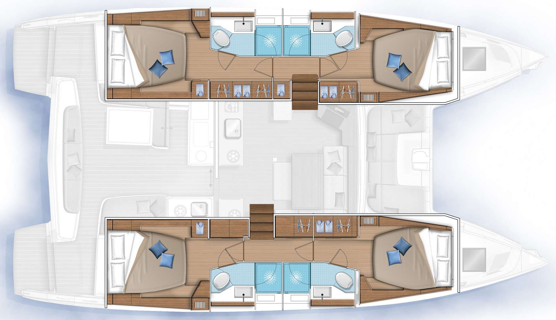 El Marita - Boat Interior Layout