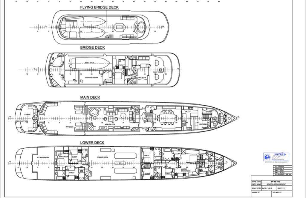 WIND OF FORTUNE - Boat Interior Layout