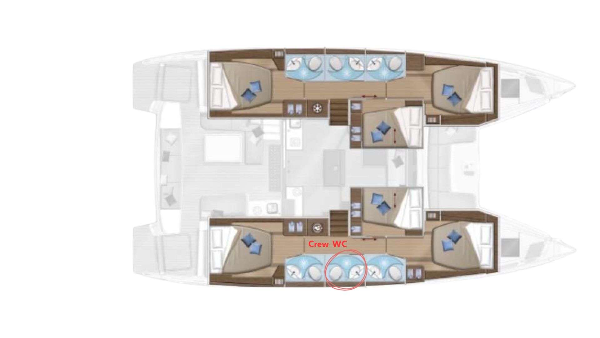ANDARE AVANTI - Boat Interior Layout