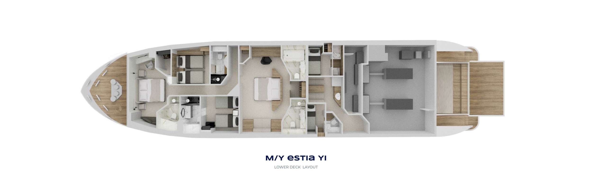 ESTIA YI - Boat Interior Layout