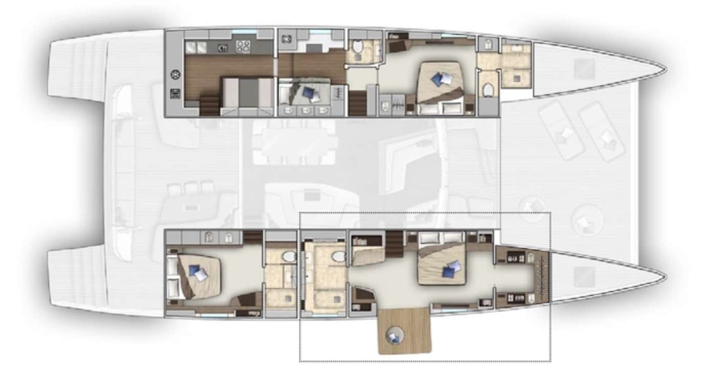 Just Marie 2 - Boat Interior Layout