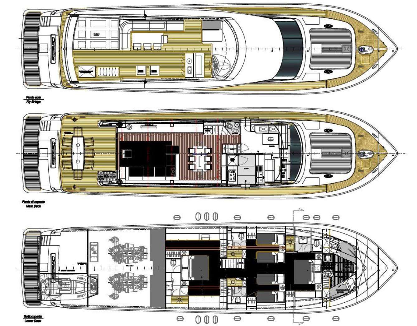 MIRAVAL - Boat Interior Layout