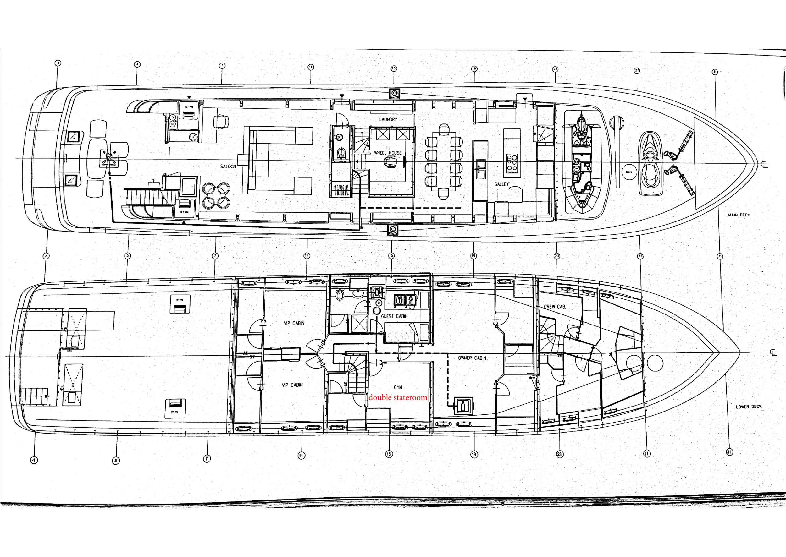 LOANA - Boat Interior Layout