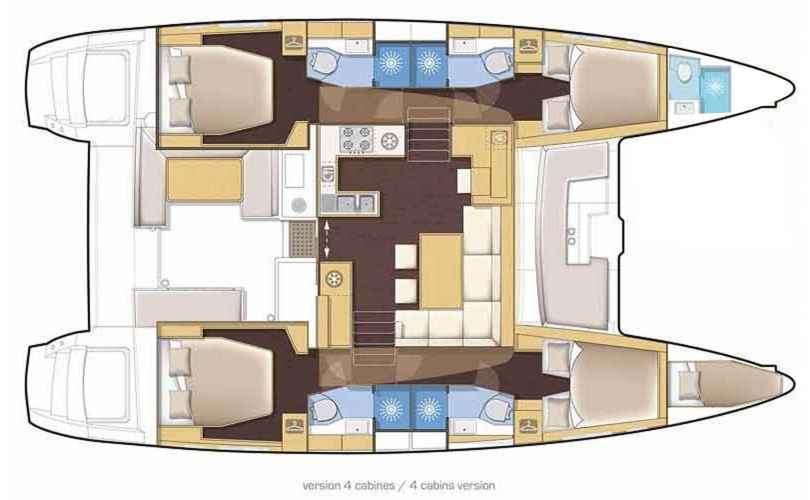 KALISI MOU - Boat Interior Layout