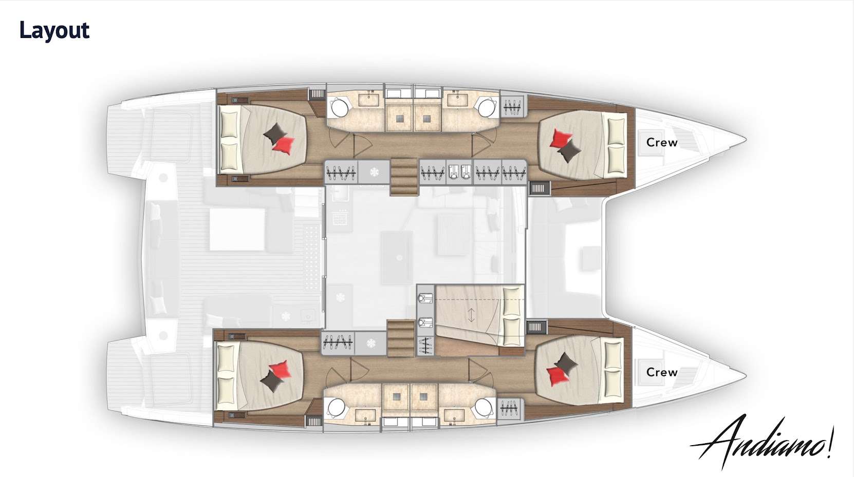 ANDIAMO - Boat Interior Layout
