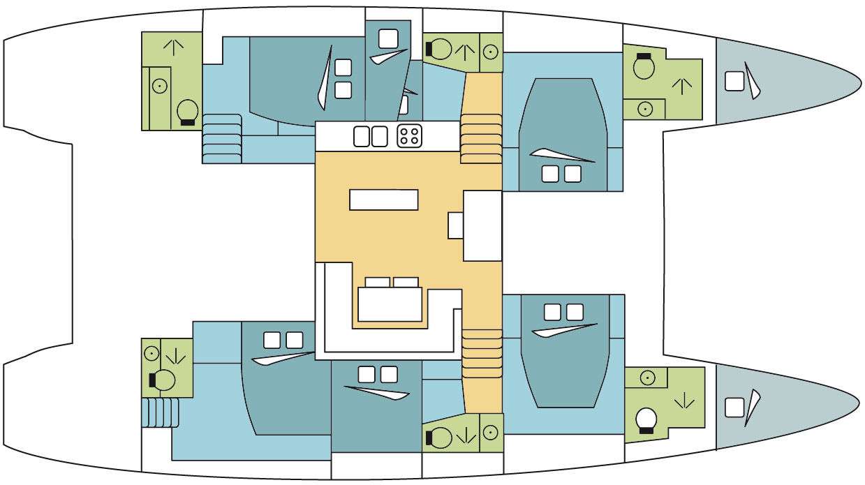 Blue Velvet - Boat Interior Layout
