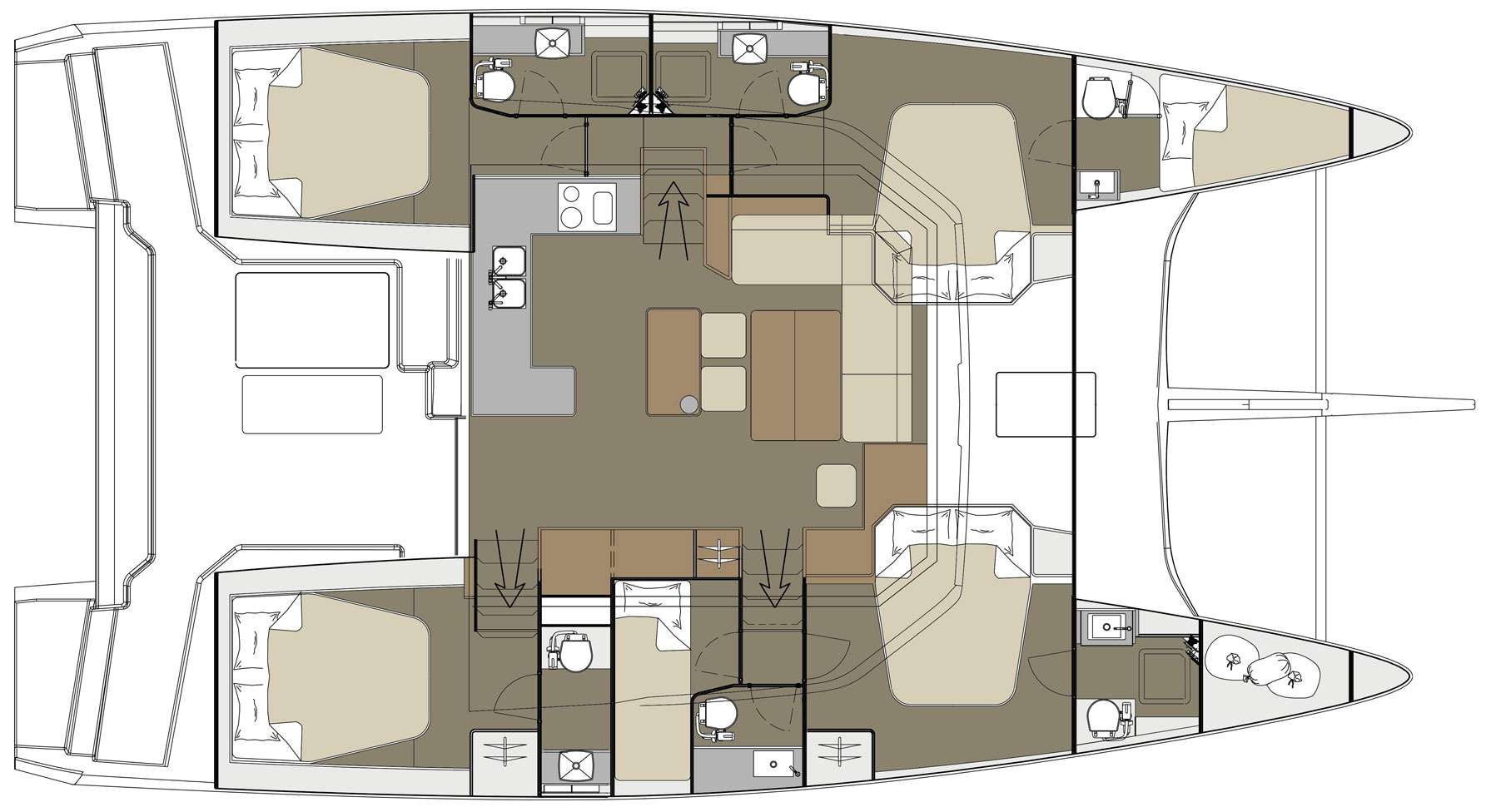 Blue Horizon - Boat Interior Layout