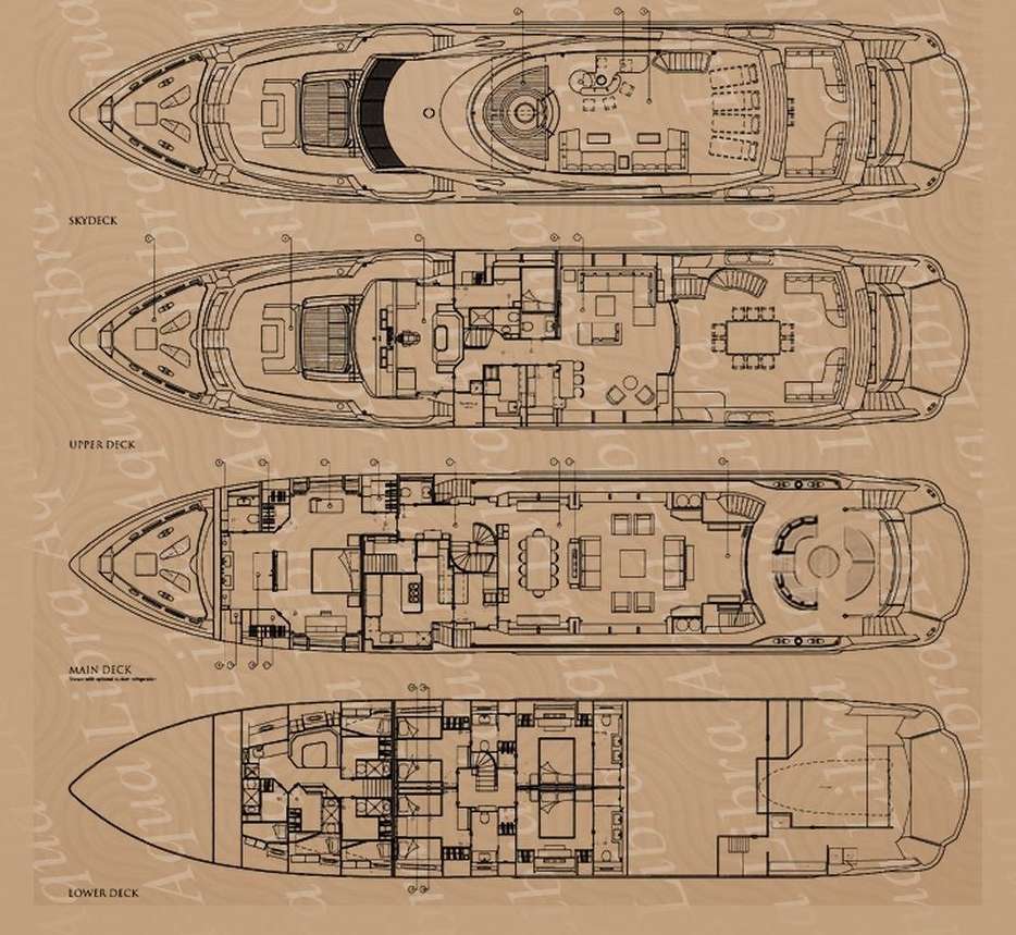 AQUA LIBRA - Boat Interior Layout