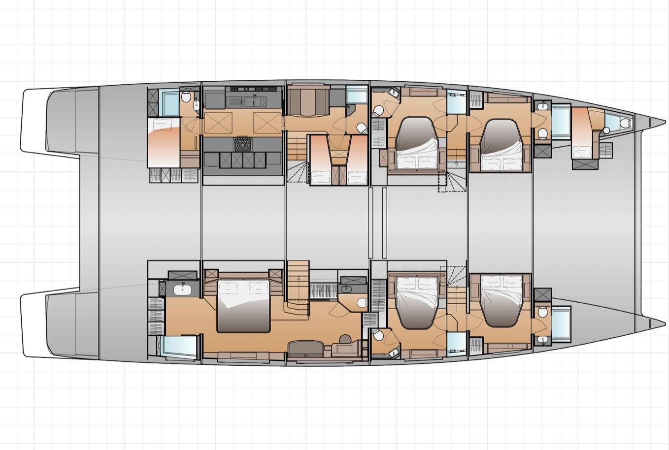 ALOIA 80 - Boat Interior Layout