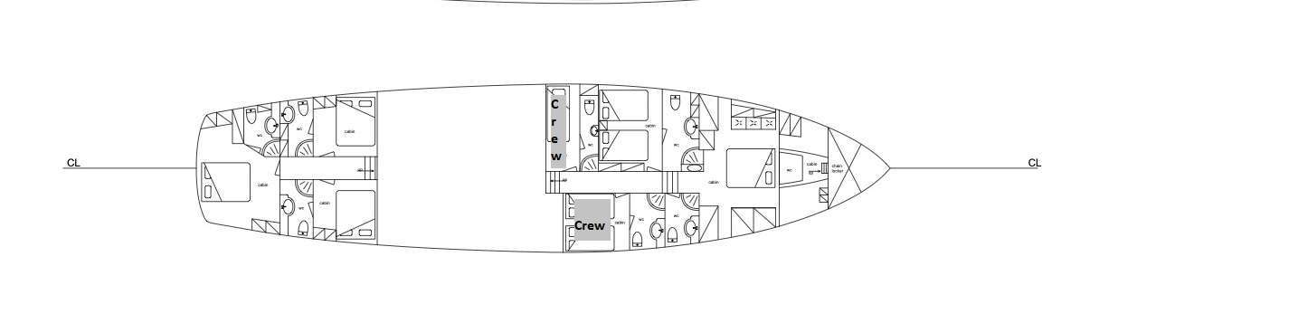 ENTRE CIELOS - Boat Interior Layout