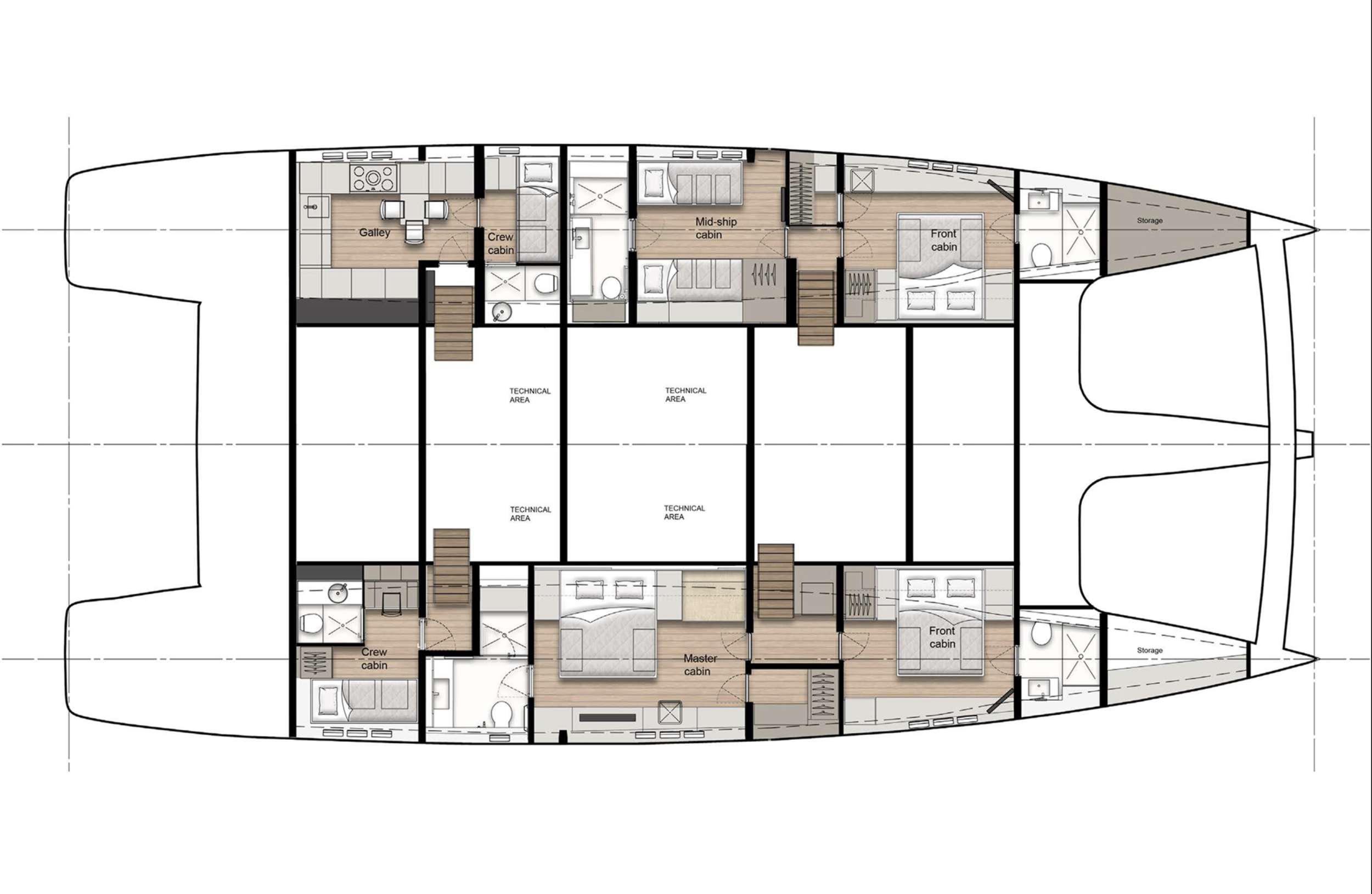 GRAYONE - Boat Interior Layout