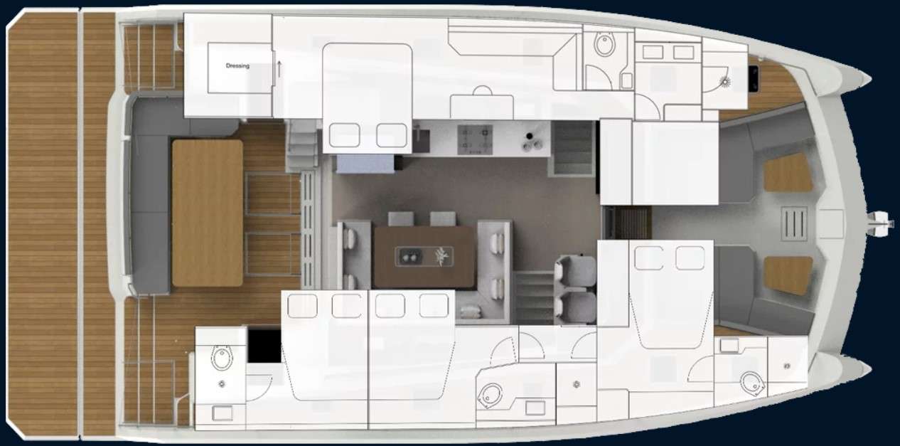 Kamchatka - Boat Interior Layout