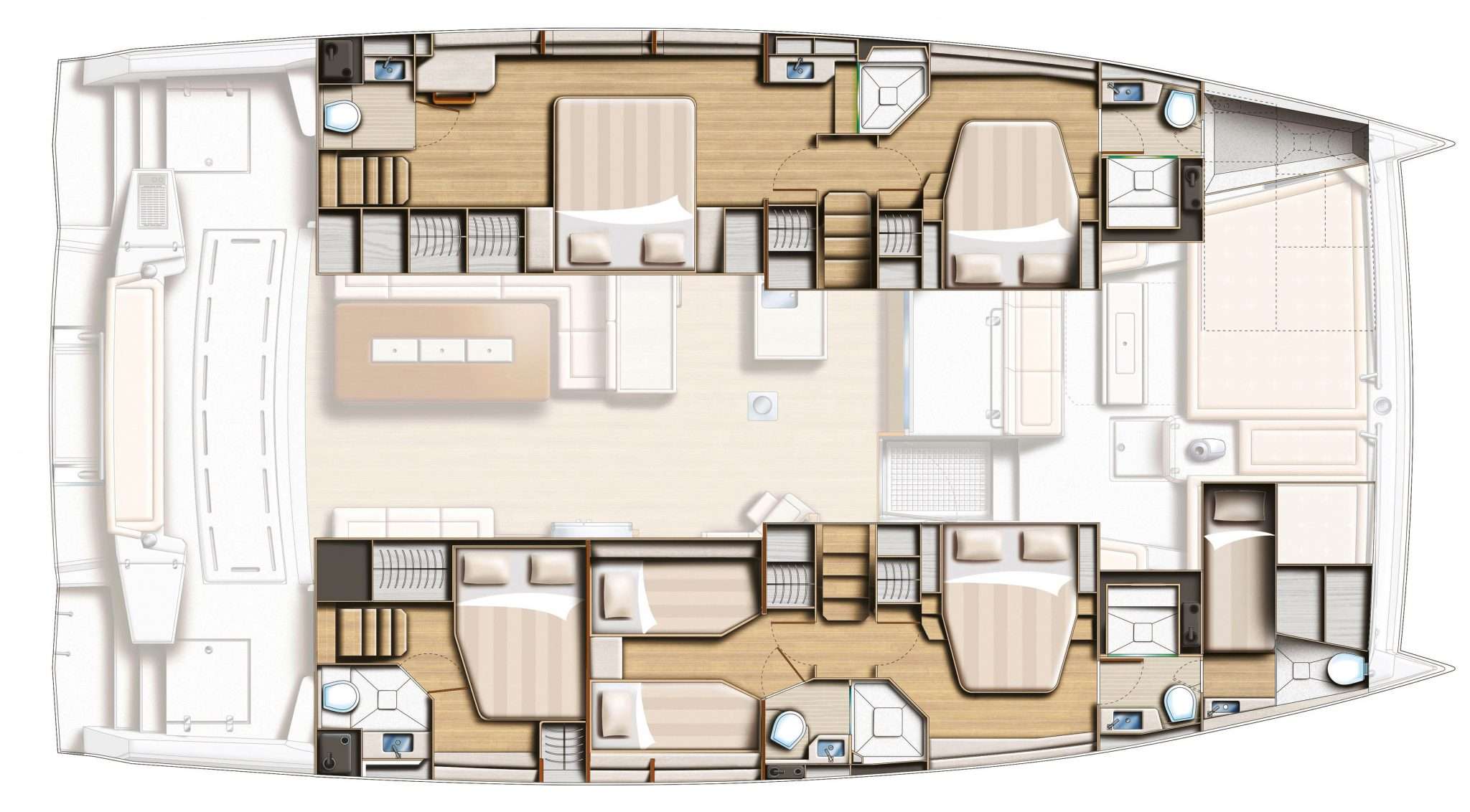 OCEAN LOUNGE - Boat Interior Layout
