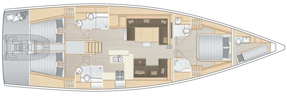 PRINCESS MELODY - Boat Interior Layout