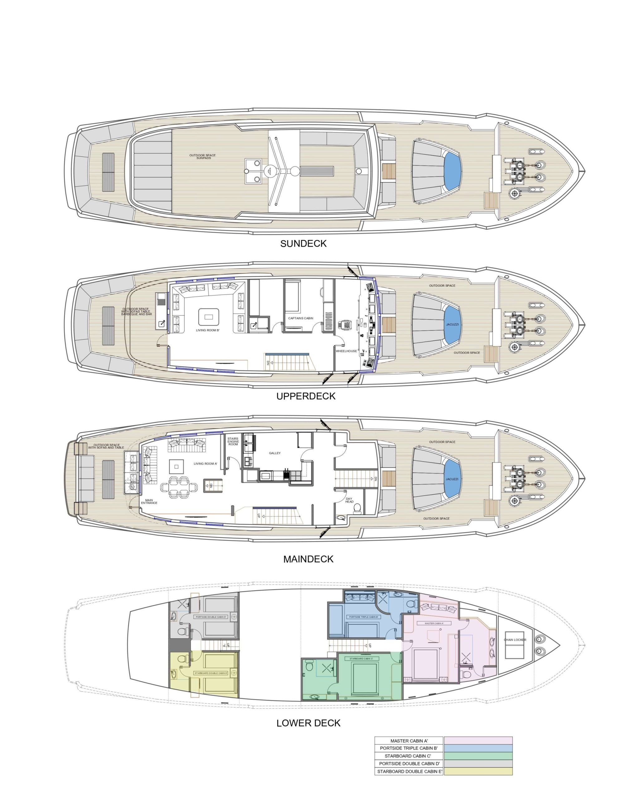 GEMAYA - Boat Interior Layout
