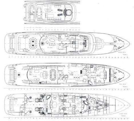 LADY G II - Boat Interior Layout