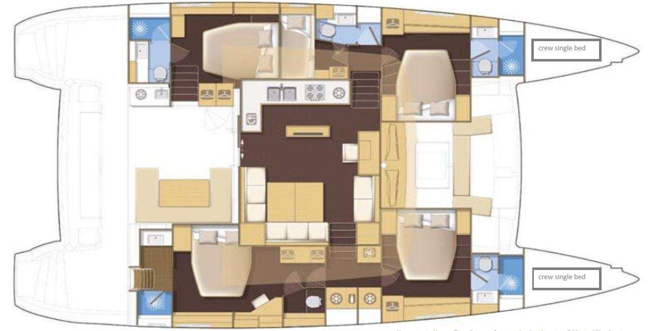 KING OF DIAMONDS - Boat Interior Layout