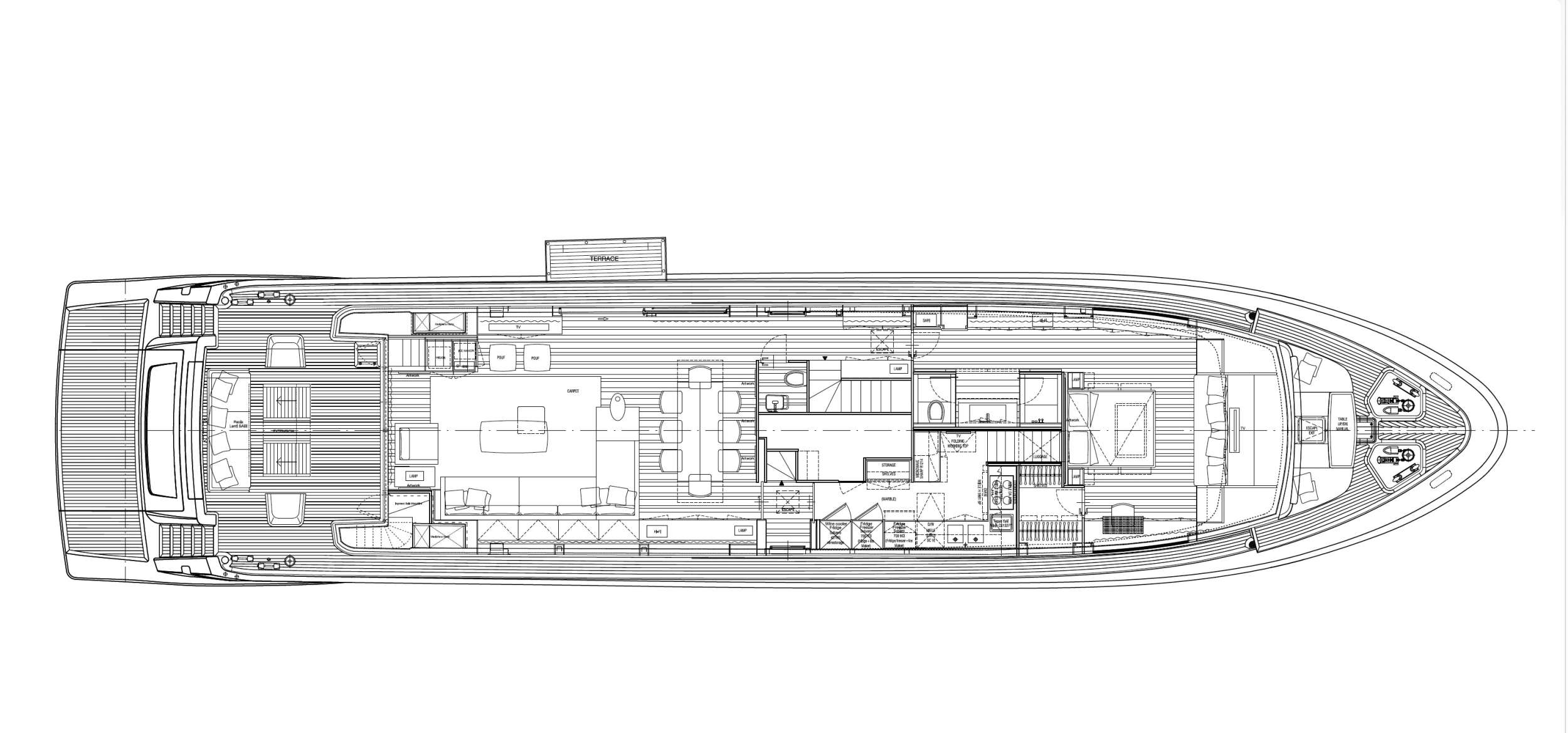 GOLDEN YACHT - Boat Interior Layout