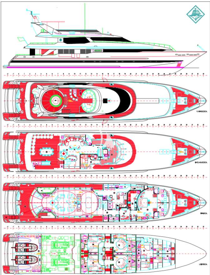 PROMETHEUS I - Boat Interior Layout