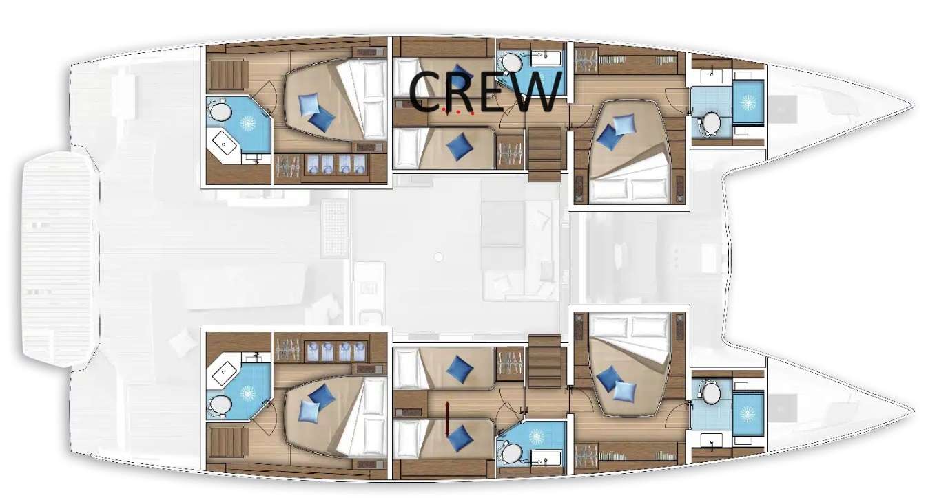 VALINOR – Winter - Boat Interior Layout