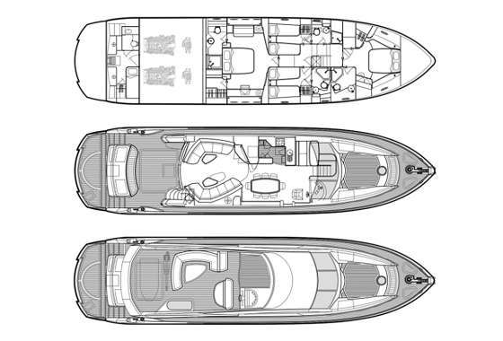 M FIVE - Boat Interior Layout