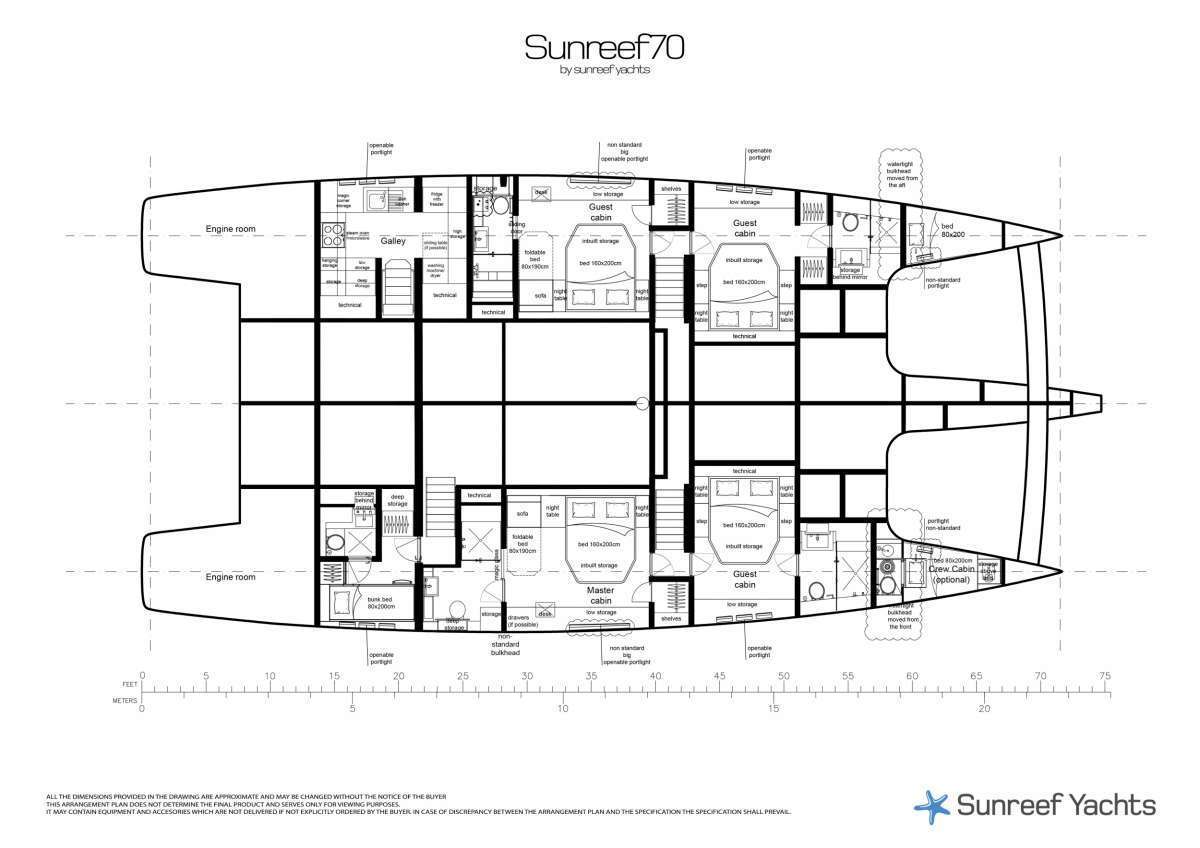 AGATA BLU - Boat Interior Layout