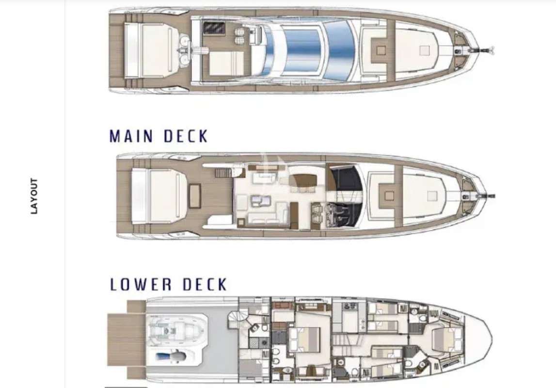 ALKYONE - Boat Interior Layout
