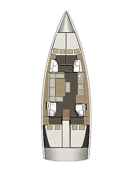 Kosmopolitan - Boat Interior Layout