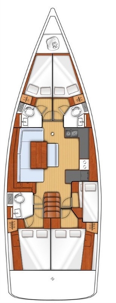 Dima I - Boat Interior Layout
